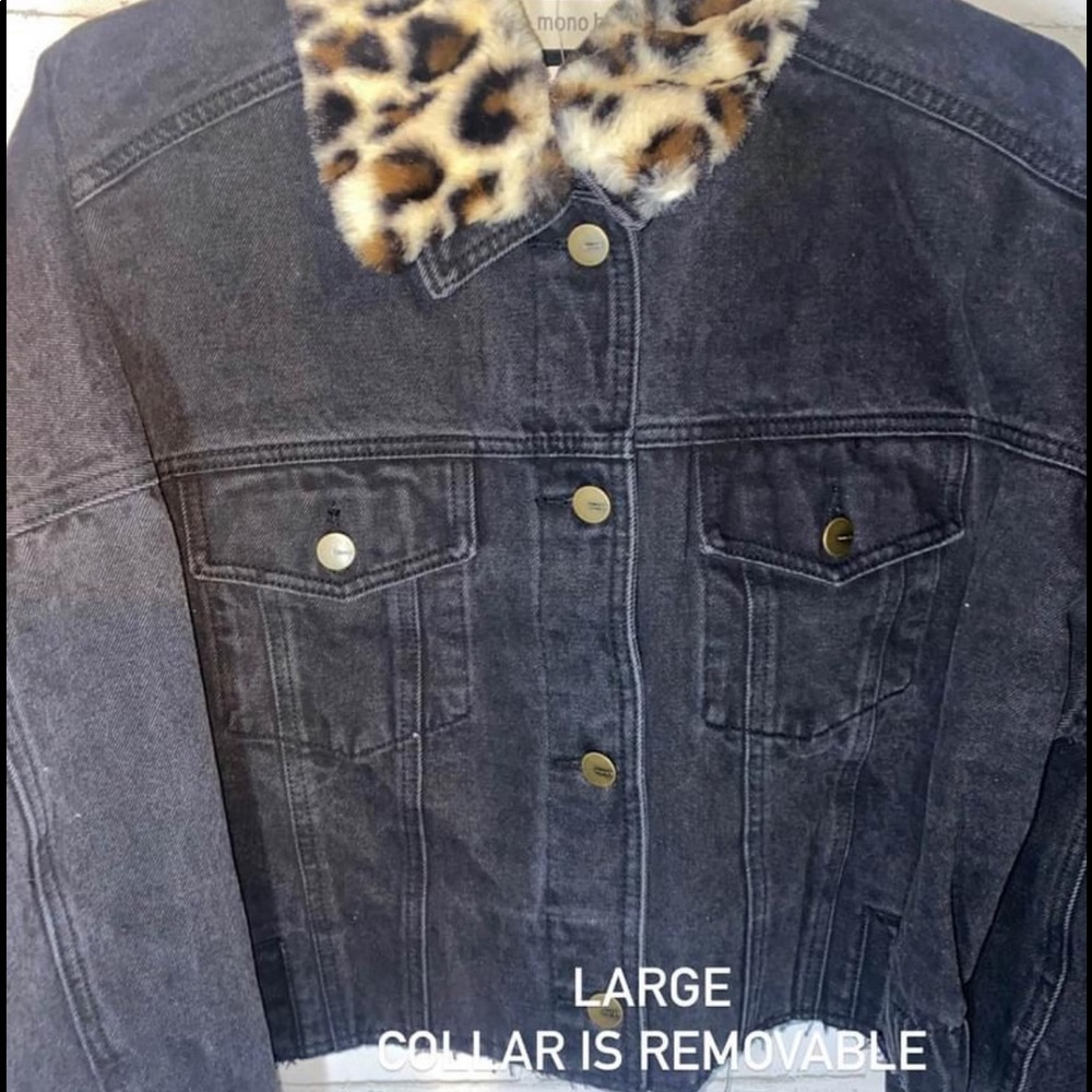 KC black jean jacket